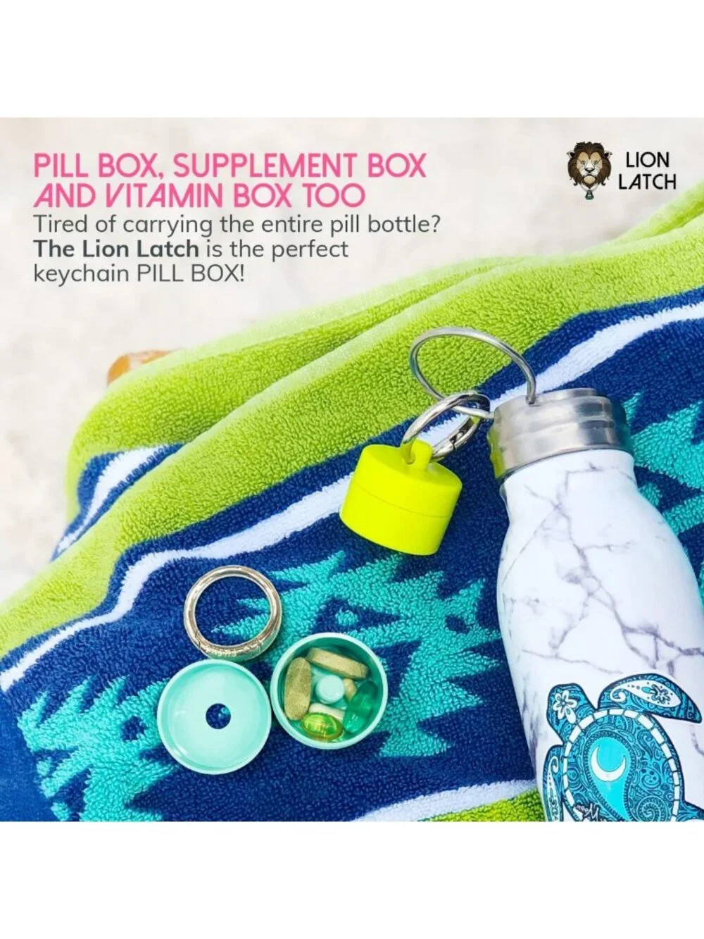 Portable Travel Jewelry Case Keychain | Mini Ring Holder for Earrings